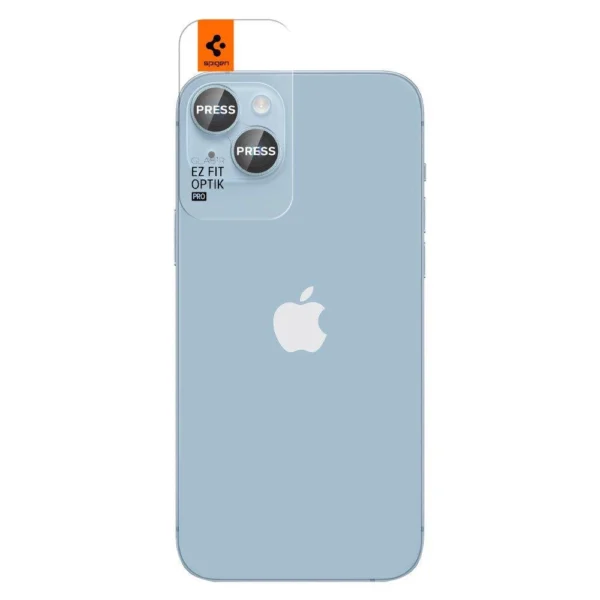 Spigen OPTIK.TR "EZ FIT" CAMERA PROTECTOR 2-PACK IPHONE 14 / 14 PLUS BLUEeng