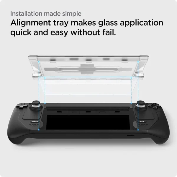 Spigen Glas.tR EZ Fit Tempered Glass for Steam Deckeng
