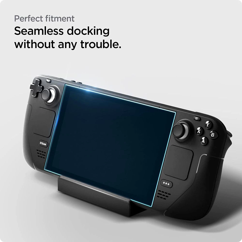 Spigen Glas.tR EZ Fit Tempered Glass for Steam Deckeng