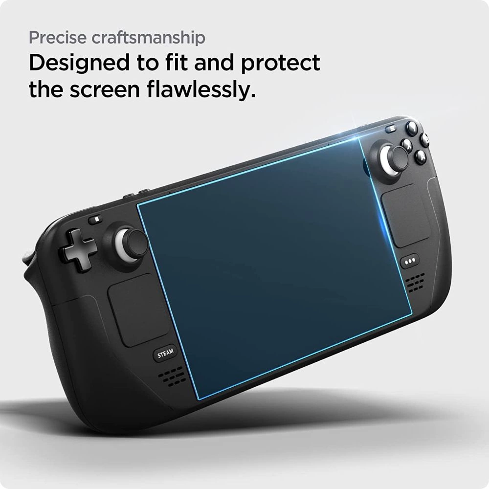 Spigen Glas.tR EZ Fit Tempered Glass for Steam Deckeng