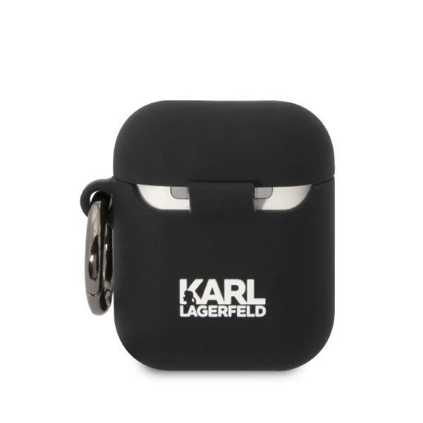 Karl Lagerfeld KLA2RUNIKK AirPods 1/2 cover black/black Silicone Karl Head 3Deng