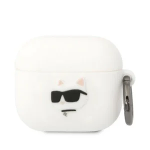 Karl Lagerfeld KLA3RUNCHH AirPods 3 cover white/white Silicone Choupette Head 3Deng