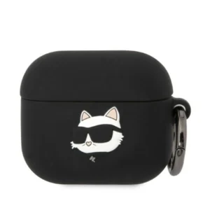 Karl Lagerfeld KLA3RUNCHK AirPods 3 cover black/black Silicone Choupette Head 3Deng