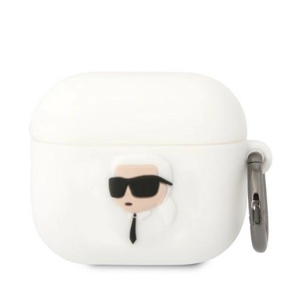 Karl Lagerfeld KLA3RUNIKH AirPods 3 cover white/white Silicone Karl Head 3Deng
