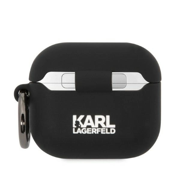 Karl Lagerfeld Silicone Karl Head 3D Case for AirPods 3 - Blackeng