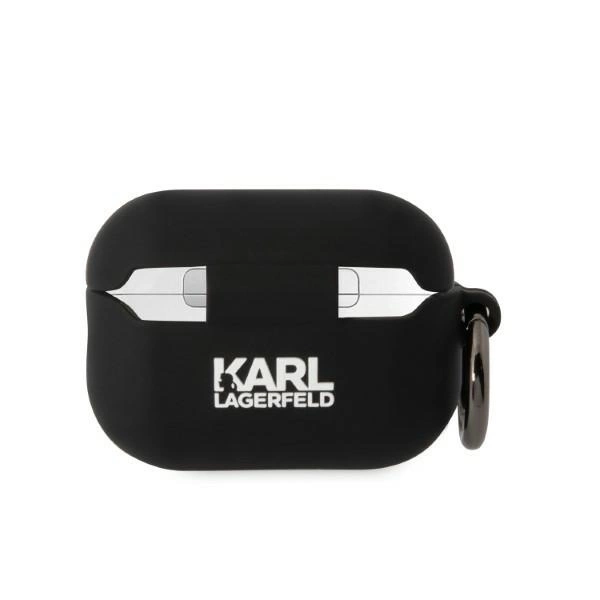 Karl Lagerfeld KLAP2RUNIKK AirPods Pro 2 cover black/black Silicone Karl Head 3Deng