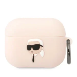Karl Lagerfeld KLAPRUNIKP AirPods Pro cover pink/pink Silicone Karl Head 3Deng