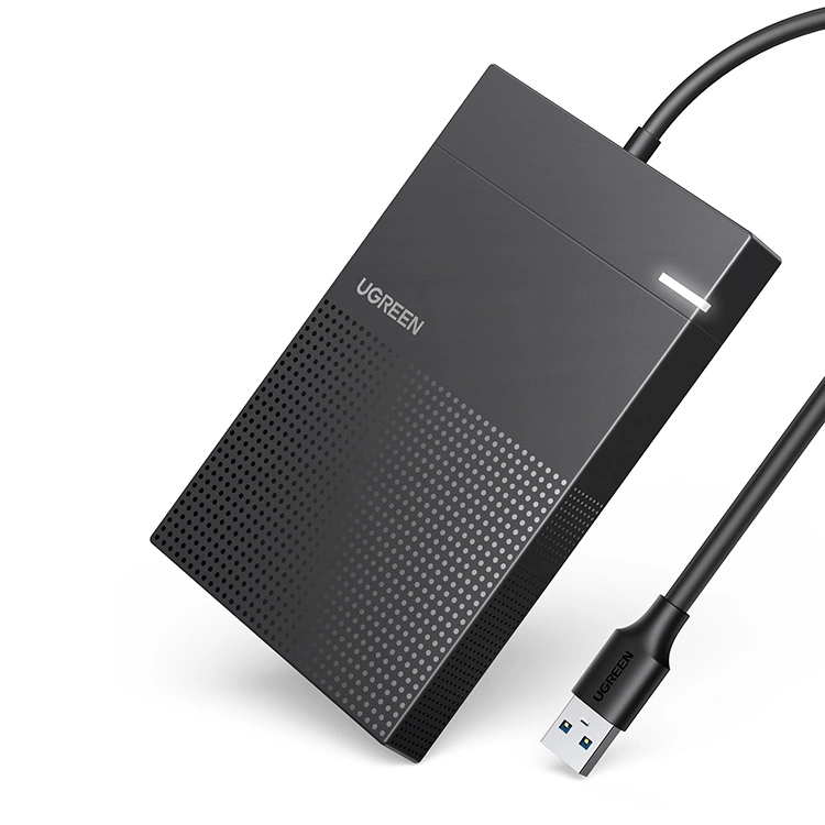 [RETURNED ITEM] Ugreen hard disk enclosure 2.5 '' USB 3.2 Gen 1 5Gbps bay for HDD SSD with USB cable black (30719 CM471)eng