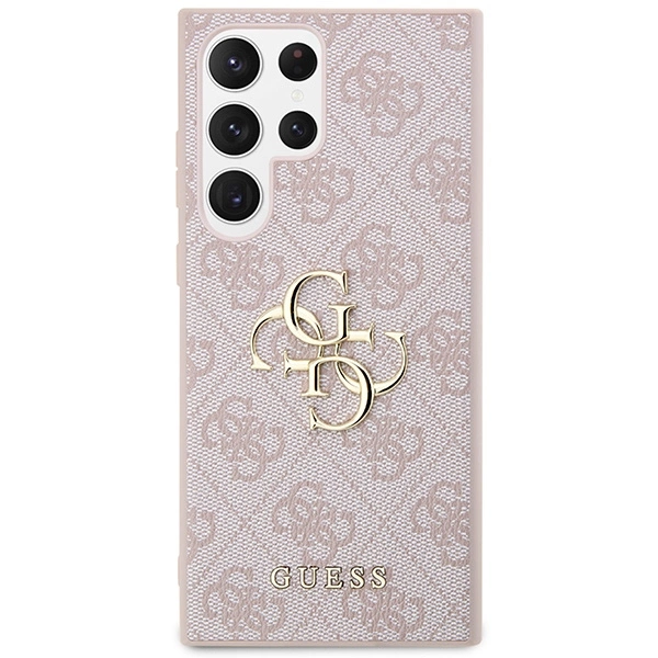 Guess GUHCS23L4GMGPI S23 Ultra S918 pink/pink hardcase 4G Big Metal Logoeng