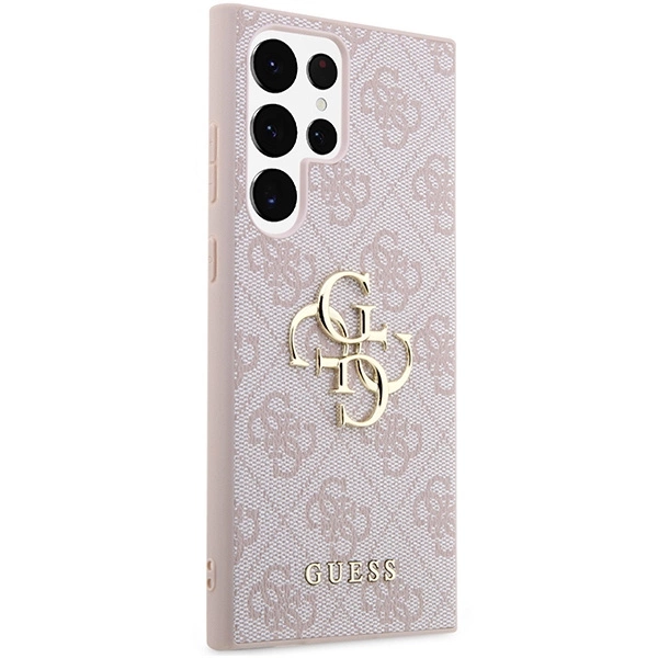Guess GUHCS23L4GMGPI S23 Ultra S918 pink/pink hardcase 4G Big Metal Logoeng