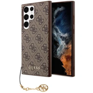 Guess GUHCS23LGF4GBR S23 Ultra S918 brown/brown hardcase 4G Charms Collectioneng