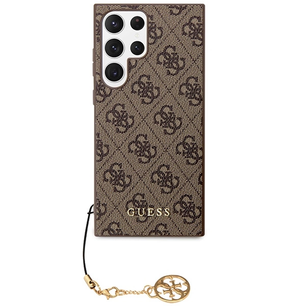 Guess GUHCS23LGF4GBR S23 Ultra S918 brown/brown hardcase 4G Charms Collectioneng