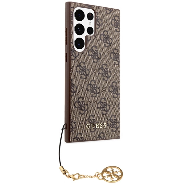 Guess GUHCS23LGF4GBR S23 Ultra S918 brown/brown hardcase 4G Charms Collectioneng