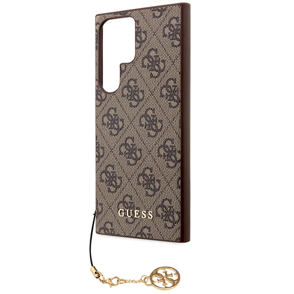 Guess GUHCS23LGF4GBR S23 Ultra S918 brown/brown hardcase 4G Charms Collectioneng