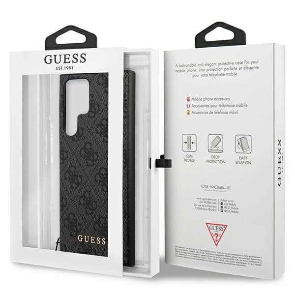 Guess GUHCS23LGF4GGR S23 Ultra S918 grey/grey hardcase 4G Charms Collectioneng