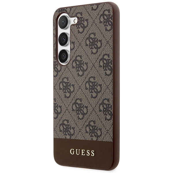 Guess GUHCS23MG4GLBR S23+ S916 brown/brown hardcase 4G Stripe Collectioneng