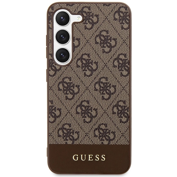 Guess GUHCS23MG4GLBR S23+ S916 brown/brown hardcase 4G Stripe Collectioneng