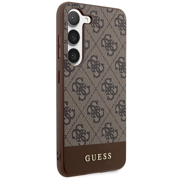 Guess GUHCS23MG4GLBR S23+ S916 brown/brown hardcase 4G Stripe Collectioneng
