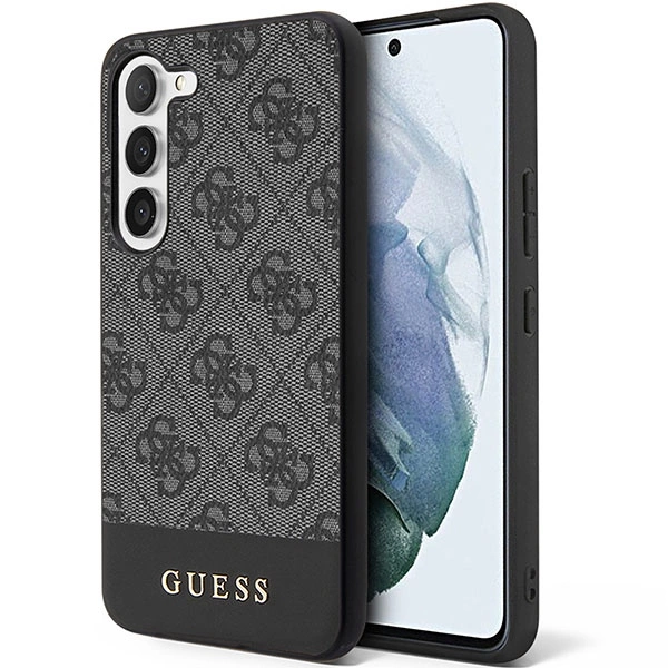 Guess GUHCS23SG4GLGR S23 S911 black/black hardcase 4G Stripe Collectioneng