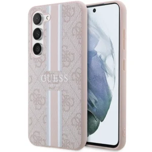 Guess GUHCS23SP4RPSP S23 S911 pink/pink hardcase 4G Printed Stripeeng