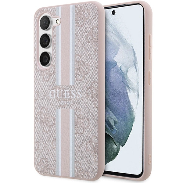 Guess GUHCS23SP4RPSP S23 S911 pink/pink hardcase 4G Printed Stripeeng