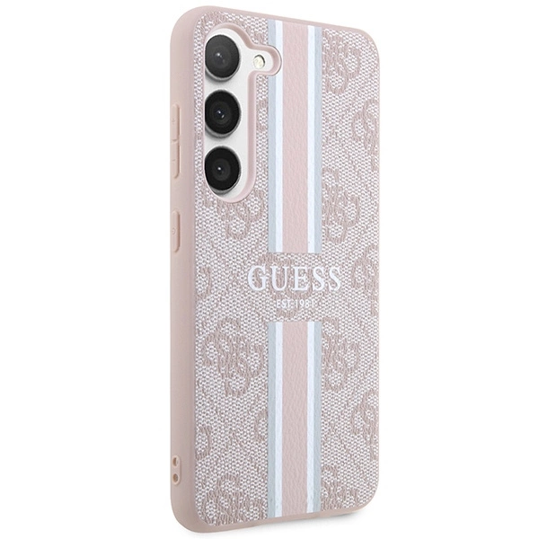Guess GUHCS23SP4RPSP S23 S911 pink/pink hardcase 4G Printed Stripeeng