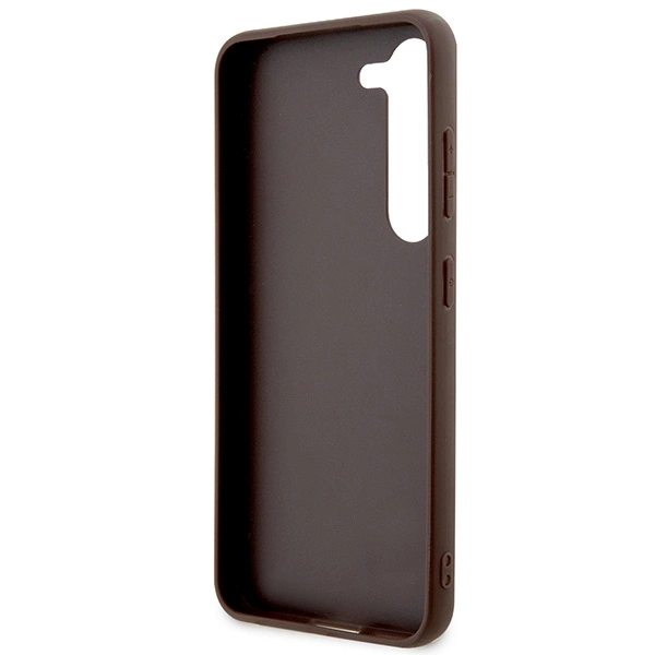 Guess GUHCS23SP4RPSW S23 S911 brown/brown hardcase 4G Printed Stripeeng