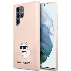 Karl Lagerfeld KLHCS23LSNCHBCP S23 Ultra S918 hardcase pink/pink Silicone Choupetteeng