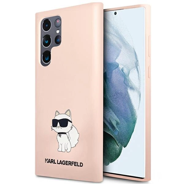 Karl Lagerfeld KLHCS23LSNCHBCP S23 Ultra S918 hardcase pink/pink Silicone Choupetteeng