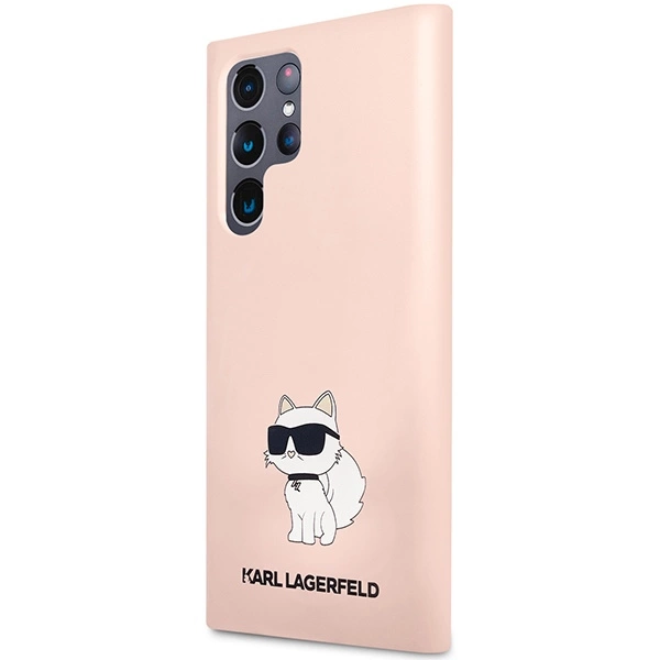 Karl Lagerfeld KLHCS23LSNCHBCP S23 Ultra S918 hardcase pink/pink Silicone Choupetteeng