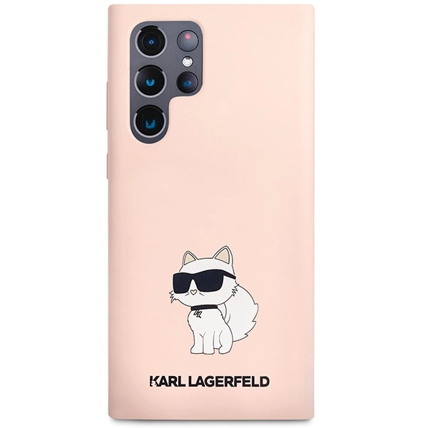 Karl Lagerfeld KLHCS23LSNCHBCP S23 Ultra S918 hardcase pink/pink Silicone Choupetteeng