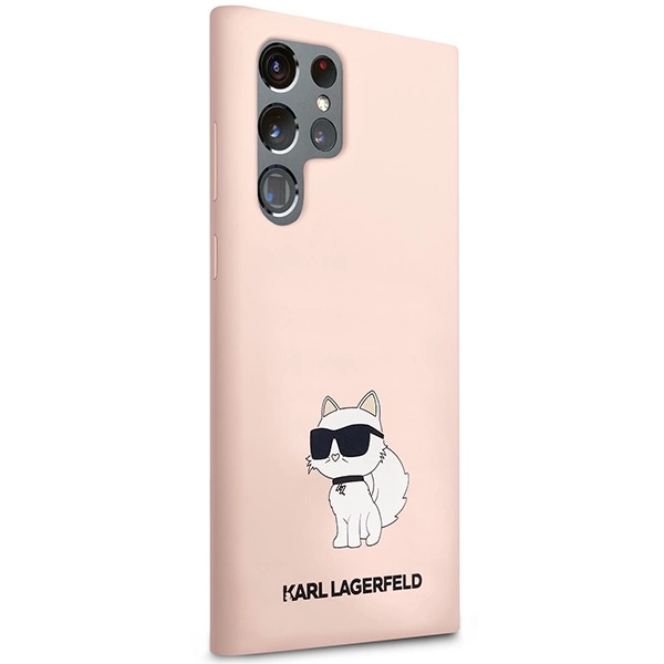Karl Lagerfeld KLHCS23LSNCHBCP S23 Ultra S918 hardcase pink/pink Silicone Choupetteeng