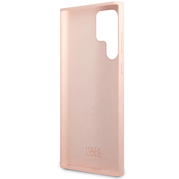 Karl Lagerfeld KLHCS23LSNCHBCP S23 Ultra S918 hardcase pink/pink Silicone Choupetteeng