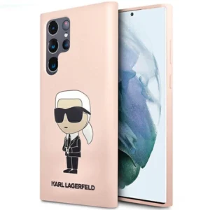 Karl Lagerfeld KLHCS23LSNIKBCP Sam S23 S918 Ultra hardcase pink/pink Silicone Ikonikeng