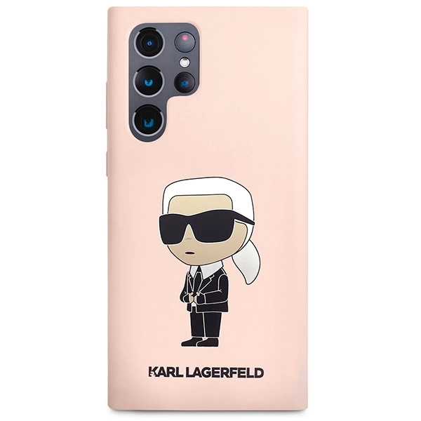 Karl Lagerfeld KLHCS23LSNIKBCP Sam S23 S918 Ultra hardcase pink/pink Silicone Ikonikeng