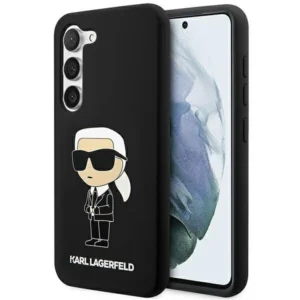 Karl Lagerfeld Silicone Ikonik Case for Samsung Galaxy S23+ - Blackeng