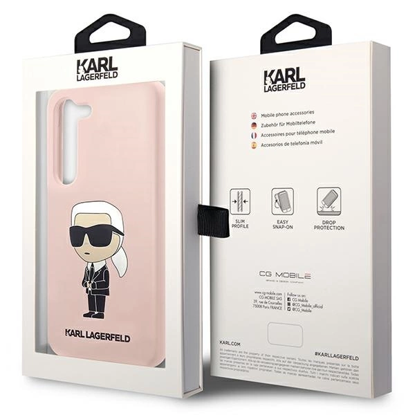 Karl Lagerfeld KLHCS23MSNIKBCP S23+ S916 hardcase pink/pink Silicone Ikonikeng