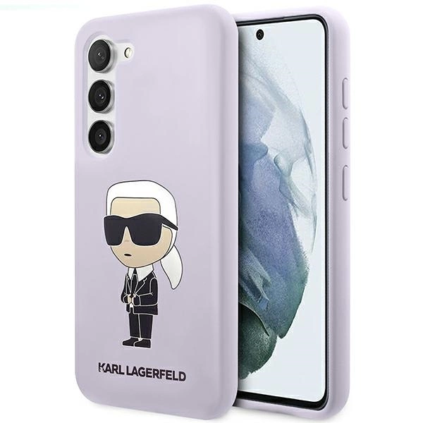 Karl Lagerfeld KLHCS23MSNIKBCU S23+ S916 hardcase purple/purple Silicone Ikonikeng