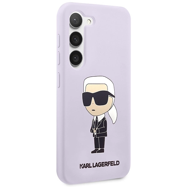 Karl Lagerfeld KLHCS23MSNIKBCU S23+ S916 hardcase purple/purple Silicone Ikonikeng