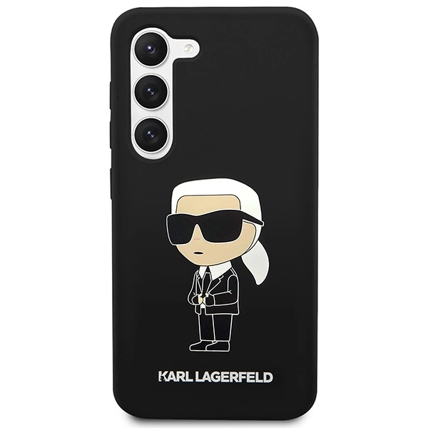 Karl Lagerfeld KLHCS23SSNIKBCK S23 S911 hardcase black/black Silicone Ikonikeng