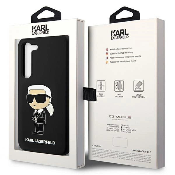 Karl Lagerfeld KLHCS23SSNIKBCK S23 S911 hardcase black/black Silicone Ikonikeng