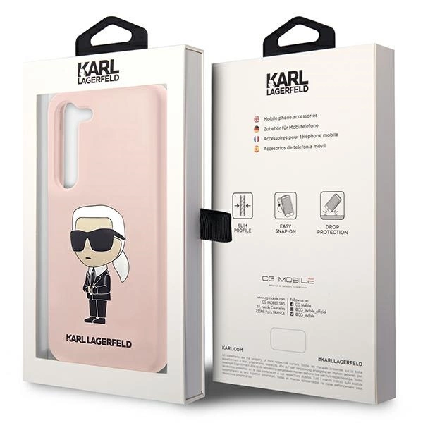 Karl Lagerfeld KLHCS23SSNIKBCP S23 S911 hardcase pink/pink Silicone Ikonikeng