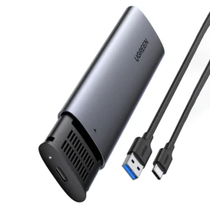[RETURNED ITEM] Ugreen Hard Drive Bay M.2 B-Key SATA 3.0 5Gbps Gray + USB Type C Cable (CM400)eng