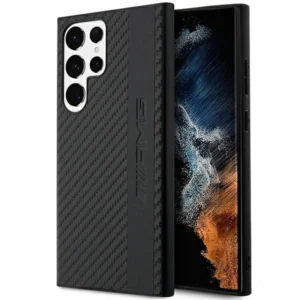 AMG AMHCS23LBLSCA S23 Ultra S918 black/black hardcase Carbon Stripe&Embossedeng