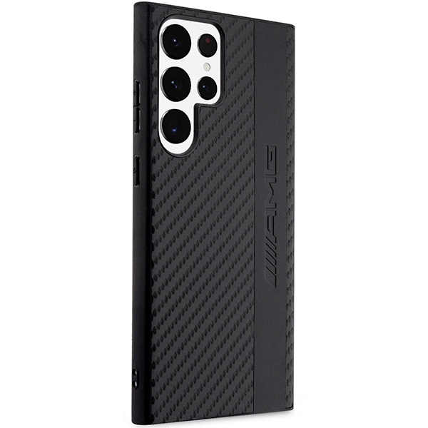 AMG AMHCS23LBLSCA S23 Ultra S918 black/black hardcase Carbon Stripe&Embossedeng