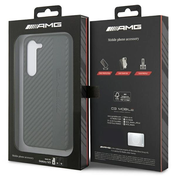 AMG AMHCS23SBLSCA S23 S911 black/black hardcase Carbon Stripe&Embossedeng