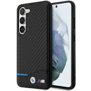 BMW Leather Carbon case for Samsung Galaxy S23+ - blackeng
