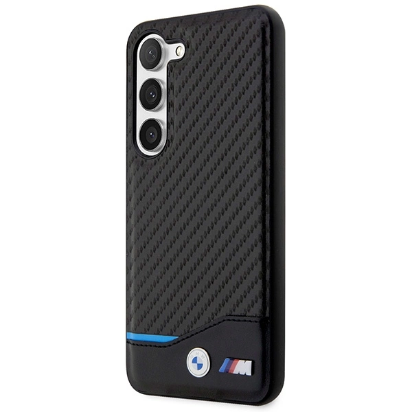 BMW Leather Carbon case for Samsung Galaxy S23+ - blackeng