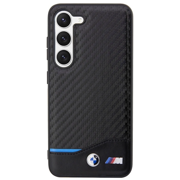 BMW Leather Carbon case for Samsung Galaxy S23+ - blackeng