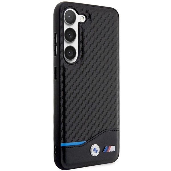 BMW Leather Carbon case for Samsung Galaxy S23+ - blackeng